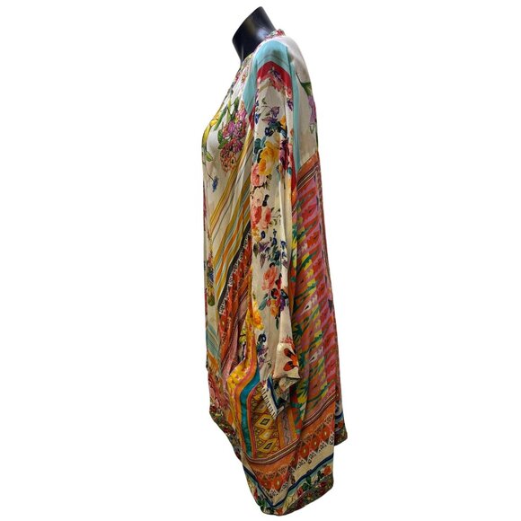 Johnny Was Multicolor Kimono/Cardi Floral Boho Design S - Picture 4 of 7